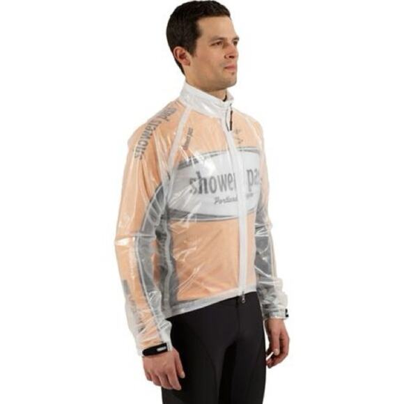 Showers Pass Pro Men's Clear ST Cycling Jacket  Size Small - Picture 1 of 8
